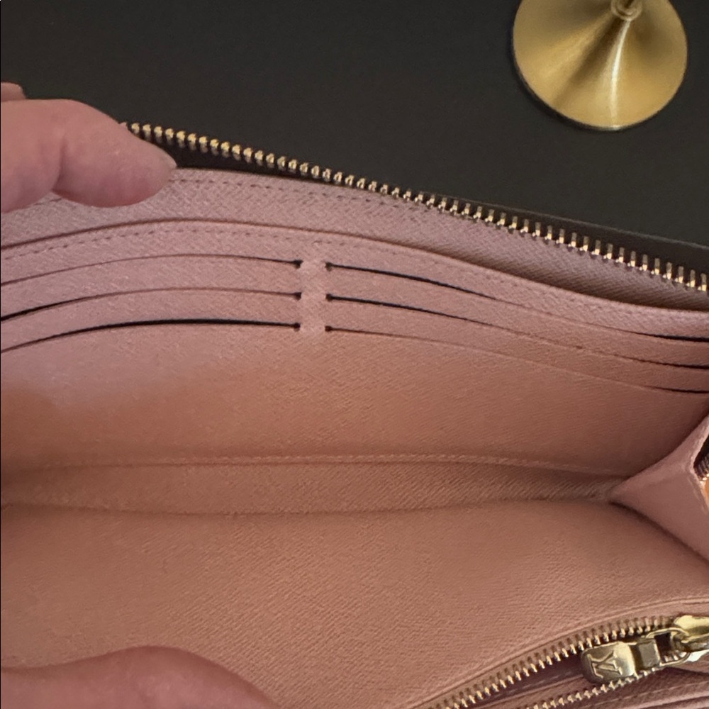 Louis Vuitton Zippy Wallet Damier Ebene Rose Ballerine - Picture 8 of 14